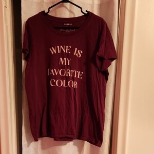 Torrid Maroon Wine-Themed Tee